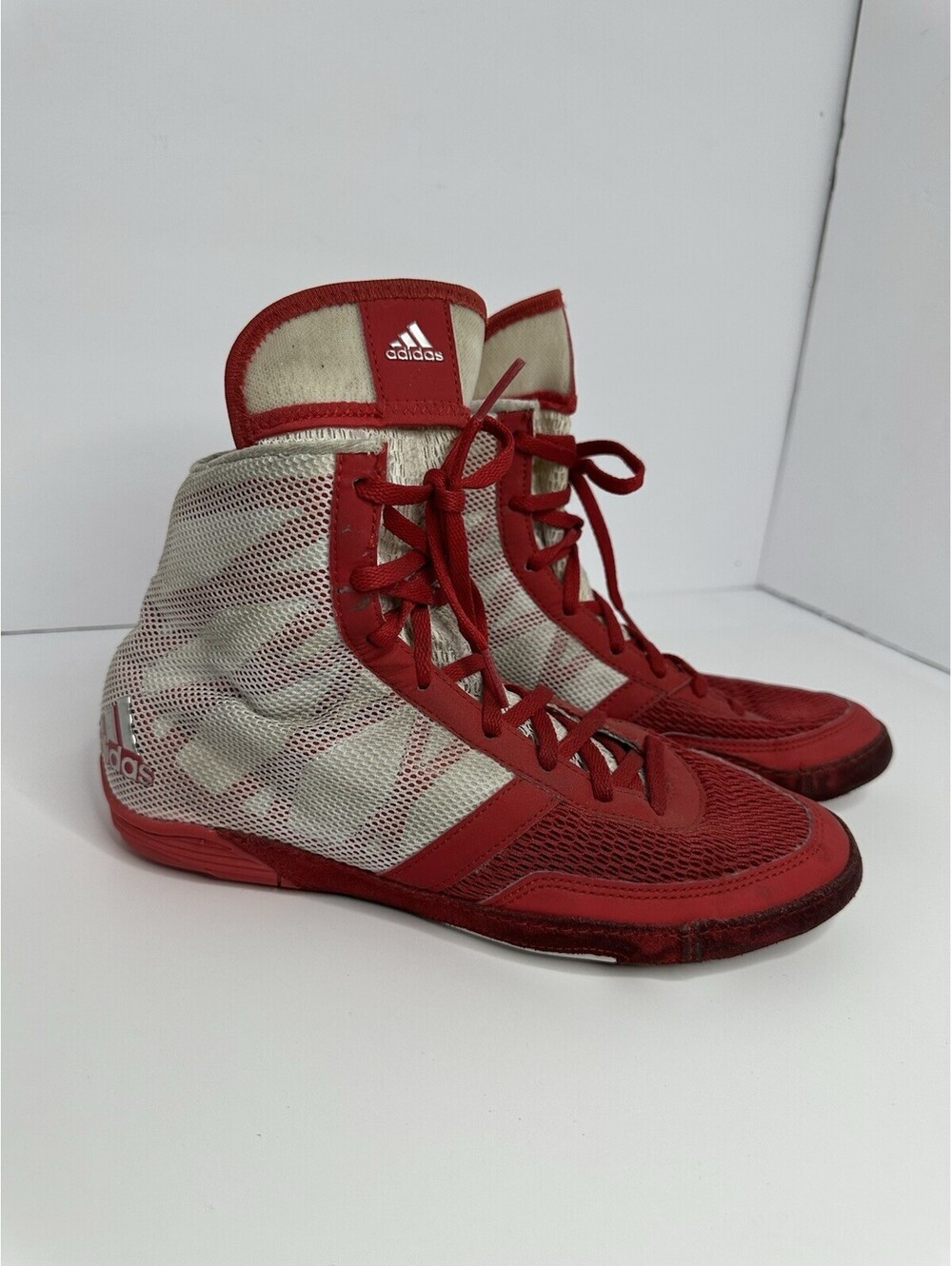 Adidas Wrestling Shoes Men’s Size 7,Red/White